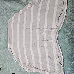 Carseat cover Grey and white stripe